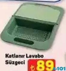 KATLANIR LAVABO SÜZGECİ